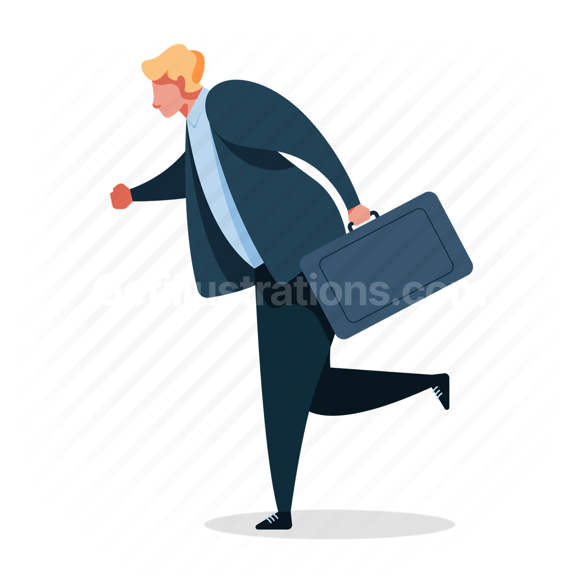 man, suitcase, briefcase, business